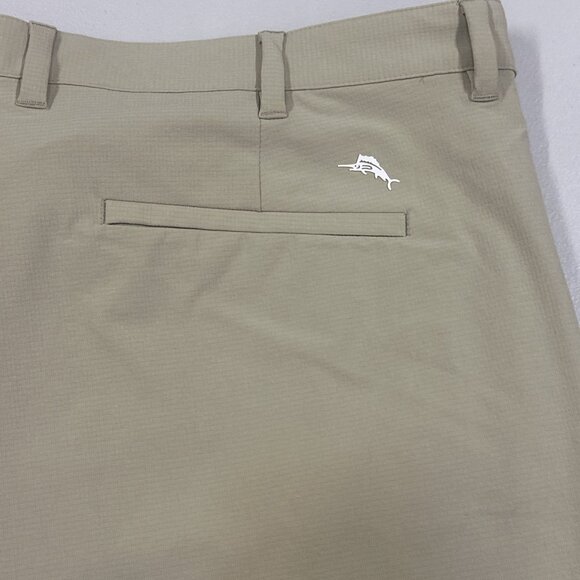 Tommy Bahama Men's Big & Tall Size 48RG Stone Khaki Chip Shot Performance Shorts - Picture 8 of 11